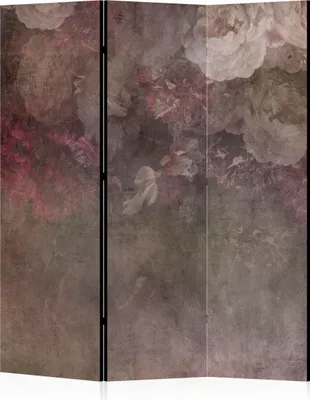 Produktbild von LUMASOUL Paravent einseitiger, Paravent Raumteiler Innen, Blumen Motiv, 135x172 cm