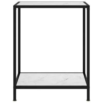 Obrázek produktu pro vidaXL Konzolový stolek bílý 60x35x75 cm Tvrzené sklo