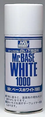 Zdjęcie produktu dla Mr Hobby – Gunze B-518 – Mr. Base White 1000 w sprayu (180 ml) – nowy