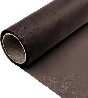 9m Organzaband auf Rolle Dekoband Tischläufer 16cm dunkelbraun