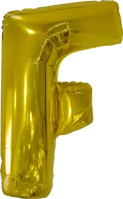 Immagine prodotto di Palloncino in foil lettera F oro - 88 cm
