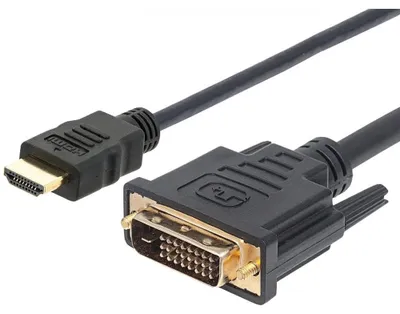Produktbild von Techly HDMI zu DVI-D Kabel 1.8m schwarz