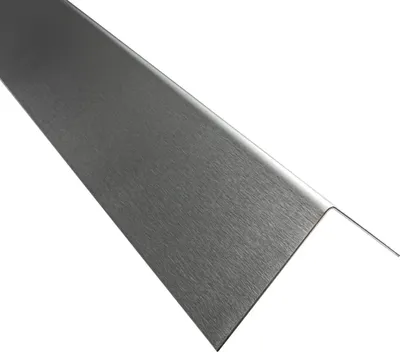 Produktbild von Kantenschutz Edelstahl Winkel Eckschutz Eckleiste Aussen V2A 2,5m 50mm gebürstet