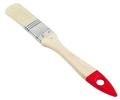 Produktbild von Flachpinsel naturfarben 25mm Malerpinsel Lackpinsel mit Chinaborsten