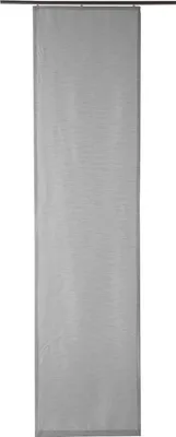 Produktbild von Flächenvorhang - 60 x 245 cm - Stahlgrau - Polyester - inkl. Technik