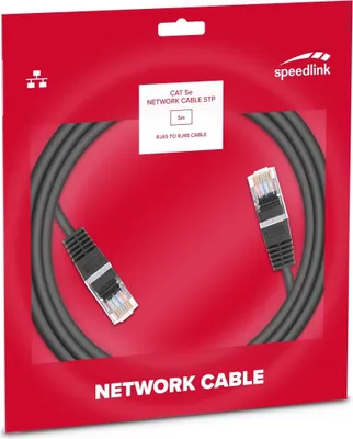 Obrázek produktu pro SPEEDLINK SL-170403-BK, 5 m, Cat5e, U/FTP (STP), RJ-45, RJ-45, Černá