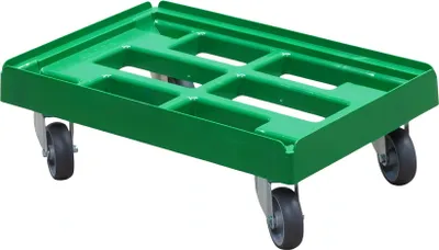 Produktbild von Transportroller 600 x 400 mm - Typ B - 4 Lenkrollen in verschiedenen Farben Farbe: grün