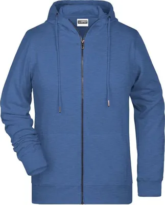 Produktbild von Sweat-Jacke mit Kapuze und Reißverschluss light-denim-melange, Gr. S
