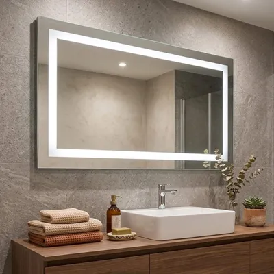 Immagine prodotto di Specchio bagno a led cm 120x70 sensore touch reversibile
