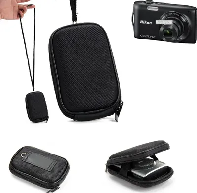 Produktbild von K-S-Trade Hardcase Kamera-Tasche Foto-Tasche kompatibel mit Nikon Coolpix S3300 für Kompaktkamera Gürteltasche Case Schutz-Hülle