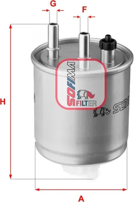 Produktbild von Kraftstofffilter SOFIMA S 4117 NR für RENAULT TWINGO II (CN0) Filtereinsatz