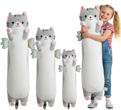 Obrázok produktu pre Schattig plyšová vankúšik "Mačka s krídlami", 110 cm