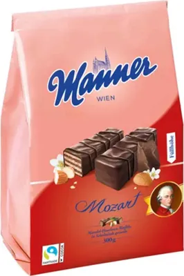 Image de Gaufrettes Manner Mozart aux amandes et noisettes 300g