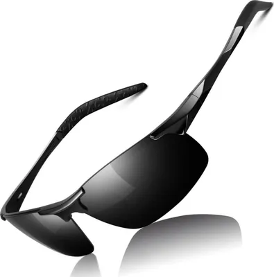 Produktbild von LINVO Polarisierte Sonnenbrille Herren Al-Mg Ultraleicht UV400 Cat 3 CE