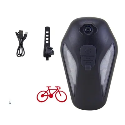 Obrázok produktu pre LED zadné svetlo na bicykel IPX5 s projekciou, dobíjateľná LED svietidlo na bicykel s batériou 1200 mAh – BIKELITE