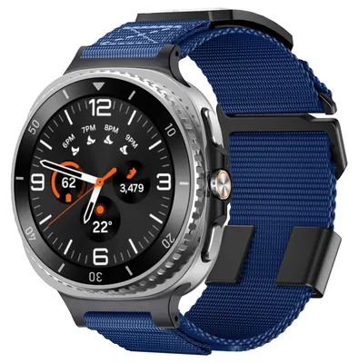Immagine prodotto di Cinturino sportivo in nylon intrecciato per Samsung Galaxy Watch 8 / 8 Classic Blu
