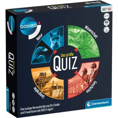 A product box for a quiz game.
