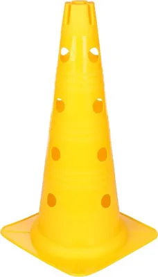 Image de Lot de 4 cônes Vario jaunes avec orifices, 46 cm