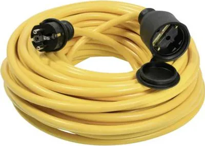 Produktbild von as - Schwabe Verlängerungskabel 5 m, 230 V, 16 A, Outdoor, IP44,  Germany, Gelb