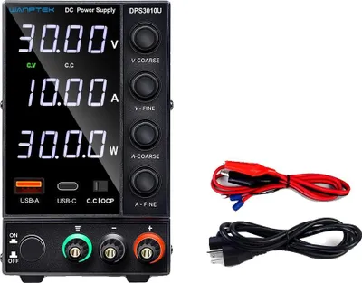 Immagine prodotto di Alimentatore DC da laboratorio, gamma di tensione regolabile, display digitale, DPS 0-30V 0-10A