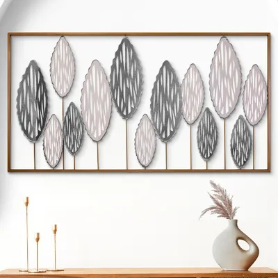 Obrázok produktu pre Wallity, kovová dekorácia na stenu, ručne maľovaná, 114 x 60 cm, 100% kov