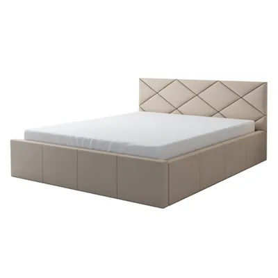 Produktbild von Polsterbett VIGI 180 x 200  plus Matratze und Bettkasten. Möbel vom Hersteller- Handarbeit! Bett Komplett-Set mit Matratze,Bettkasten, Lattenrost & Kopfteil. Modern und robust. Elegantes Bett mit massives Kopfteil und kristallähnlichen Knöpfen.