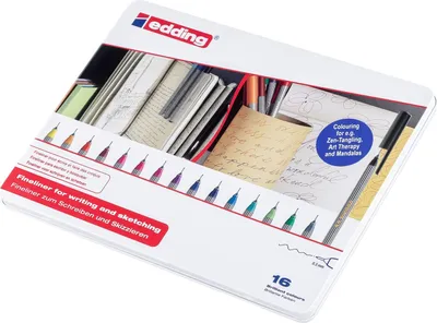 Produktbild von Fineliner edding 55 finepen 0,3mm sortiert Packung mit 10 Stück