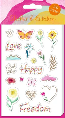 Produktbild von Stickerbogen mit 100 Stickern