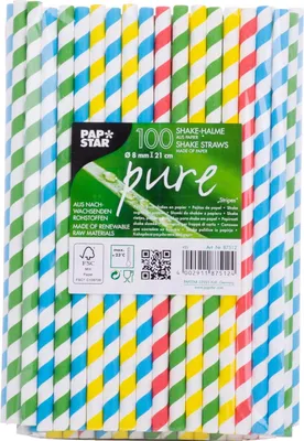 Produktbild von Papstar 87512, Gemischte Farben, Papier, 210 mm, 8 mm, 100 Stück(e), 160 mm