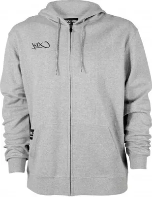 Produktbild von K1X Hardwood | Basketball Zip Hoody | Kapuzen Pullover Jacke, Farbe:Grau, Kleidergröße:3XL