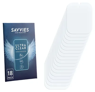 Produktbild von 18x Für idomars M003bk 1.8" Schutzfolie Savvies Displayschutz Display Schutz Folie Klar Transparent