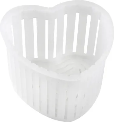 Produktbild von Kleine Kunststoff Käseform in Herzform, 60x57x35 mm, für ca. 30g Käse