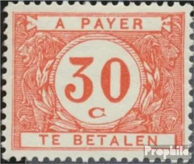 Produktbild von Briefmarken Belgien 1921 Mi P25b postfrisch Portomarke