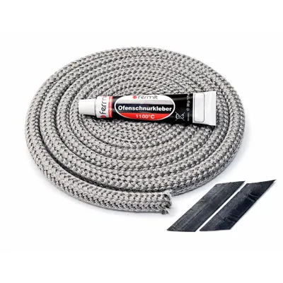 Produktbild von Türdichtung Set für Hark 34 Kaminofen 2 m, ⌀ 12 mm Ofendichtung Ersatzteil