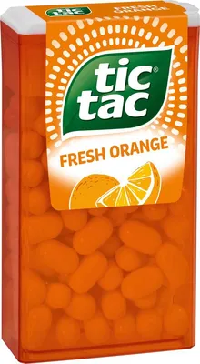 Image de tic tac Fresh Orange dragées pétillantes au goût d'orange doux 54g