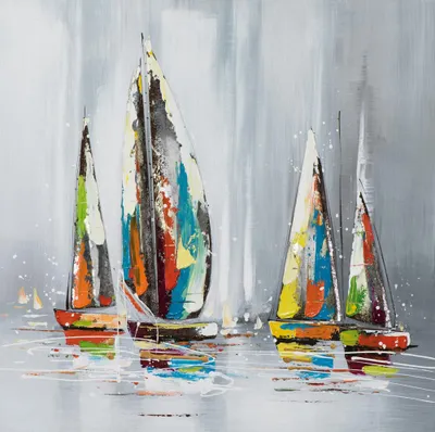 Produktbild von ArtUniverse Leinwandbild Segelträume 80 x 80 cm