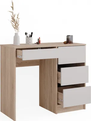 Produktbild von Schminktisch Vicco Sherry Sonoma 90 cm mit 4 Schubladen, Model 40829