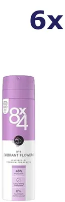 Produktbild von 6x 8x4 Deo Spray No.4 Vibrant Flower 150 ml