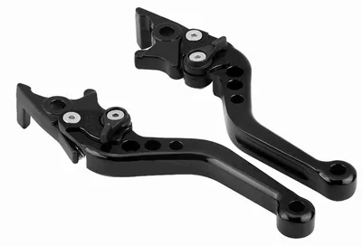 Obrázek produktu pro 1 pár CNC hliníkových brzdových pák s dvojitým kotoučem pro úpravy motocyklů a skútrů, černé