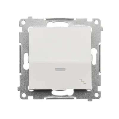 Obrázek produktu pro Kontakt-Simon DW6L.01/11, Plast, Bílá, IP20, IP44, 250 V, 10 A, 75 mm