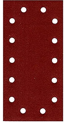 Productafbeelding van 50 schuurpapieren, schuurschijven 115 x 230 mm - 14 gaten, korrel 180, voor excenterschuurmachines