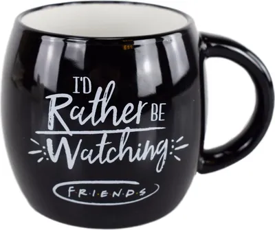Produktbild von Friends Kaffeetasse mit Bauch 380ml Globe Mug Tasse in Schwarz