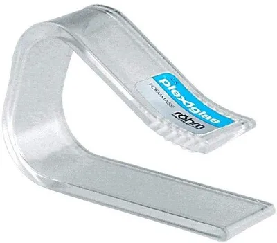 Image de Home Xpert - Lot de 4 pinces à nappe, pinces de fixation pour nappe, supports de nappe en plexiglas pour plateaux de table jusqu'à 27 mm