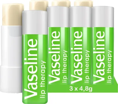 Produktbild von Vaseline Lip Therapy Aloe Vera | Getönter Lippenbalsam | Lippenstift mit Aloe Vera und Vitamin E (Aloe Vera 3 x 4,8g)