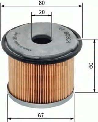 Produktbild von Kraftstofffilter BOSCH 1 457 429 281 Filtereinsatz
