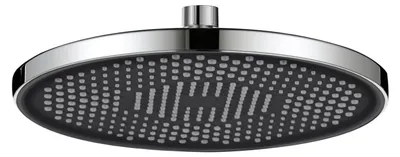 Immagine prodotto di Testina doccia universale, cromata, in ABS, con ugelli anticalcare, diametro 26 cm (10 pollici), per il risparmio idrico