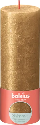 Image de Bougie Bolsius Rustik Or 190/68mm