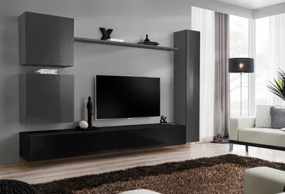 Produktbild von Wohnzimmer rtv Schrank Wohnwand Regal Luxus Wandschrank TV Sideboard Set 6tlg.