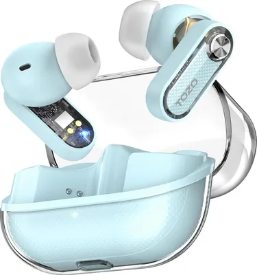 Obrázek produktu pro Bluetooth 5.4, sluchátka Bluetooth, hybridní sluchátka s aktivním potlačením šumu, dva mikrofony ENC AI Clear Call, 35 hodin přehrávání, aplikace,