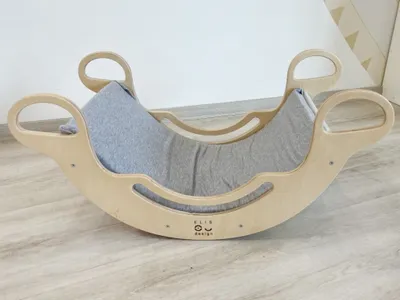 Image de Housse de balançoire Montessori 5in1 avec Élasthanne, gris